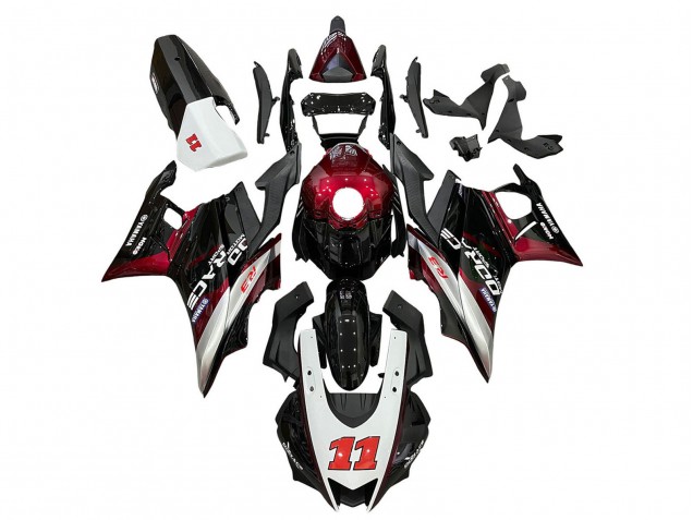 2019-2021 Yamaha YZF R3/R25 Motorcycle Fairings - White Red Black 11 Australia for Sale