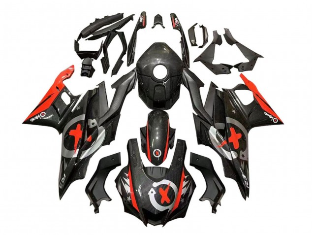 2019-2021 Yamaha YZF R3/R25 Motorcycle Fairings - Red Black Carbon Fiber Australia for Sale