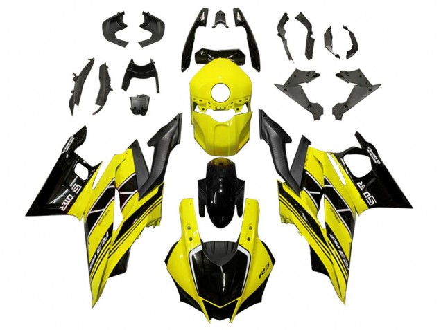2019-2021 Yamaha YZF R3/R25 Motorcycle Fairings - Yellow Black Carbon Fiber Australia for Sale