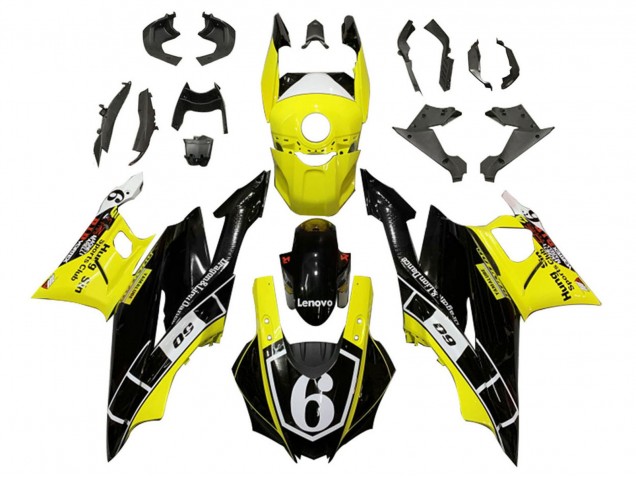 2019-2021 Yamaha YZF R3/R25 Motorcycle Fairings - Yellow White Glossy Black Lenovo 6 Australia for Sale