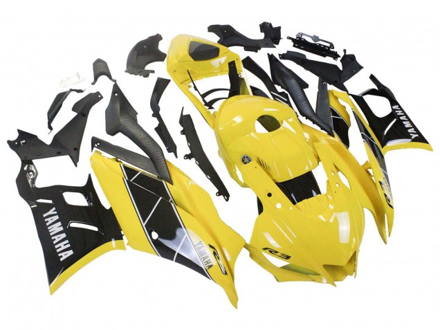 2019-2021 Yamaha YZF R3/R25 Motorcycle Fairings - Yellow Black Australia for Sale