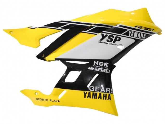 2019-2021 Yamaha YZF R3/R25 Motorcycle Fairings - Yellow White Black Stripe Australia for Sale