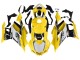 2019-2021 Yamaha YZF R3/R25 Motorcycle Fairings - Yellow White Black Stripe Australia for Sale