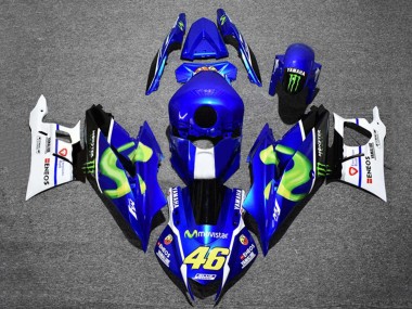 2022-2024 Yamaha YZF R3/R25 Motorcycle Fairings - Blue White Black Green Monster MoviStar Yamalube ENEOS 46 Australia for Sale
