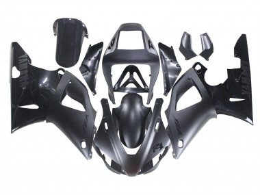 1998-1999 Yamaha YZF 1000 R1 Motorcycle Fairings - Matte Black Glossy Black Australia for Sale