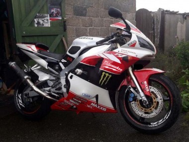 1998-1999 Yamaha YZF 1000 R1 Motorcycle Fairings - Red White Black Yellow Monster Milwaukee MAXXIS 11 Australia for Sale