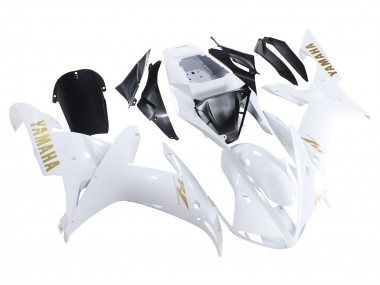 2002-2003 Yamaha YZF 1000 R1 Motorcycle Fairings - White Gold Decals Australia for Sale