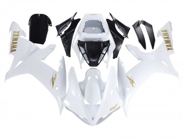 2002-2003 Yamaha YZF 1000 R1 Motorcycle Fairings - White Gold Decals Australia for Sale