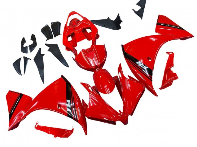 2012-2014 Yamaha YZF 1000 R1 Motorcycle Fairing - Red Glossy Black Australia for Sale