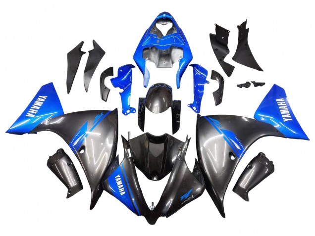 2012-2014 Yamaha YZF 1000 R1 Motorcycle Fairings - Blue Glossy Black Australia for Sale