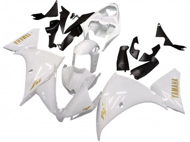 2012-2014 Yamaha YZF 1000 R1 Motorcycle Fairings - White Gold Decals Australia for Sale