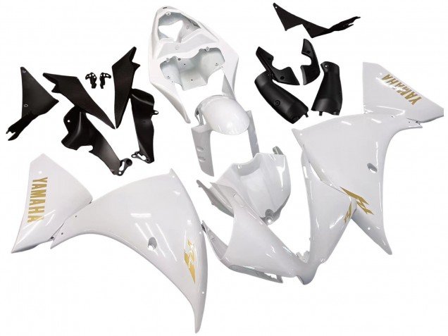 2012-2014 Yamaha YZF 1000 R1 Motorcycle Fairings - White Gold Decals Australia for Sale