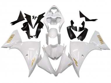 2012-2014 Yamaha YZF 1000 R1 Motorcycle Fairings - White Gold Decals Australia for Sale