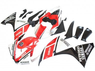 2012-2014 Yamaha YZF 1000 R1 Motorcycle Fairings - White Red Glossy Black Petronas Australia for Sale