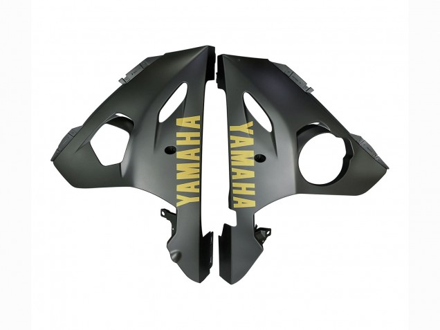 2003-2004 Yamaha YZF R6 Motorcycle Fairings - Matte Grey Matte Black Gold Decals Australia for Sale