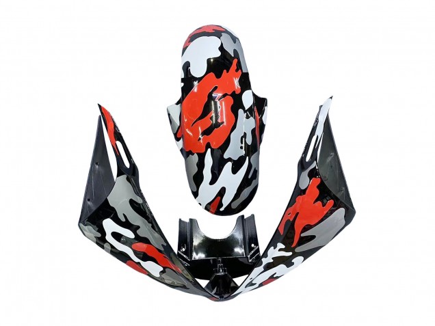 2003-2004 Yamaha YZF R6 Motorcycle Fairings - Black Red Grey Camouflage Australia for Sale