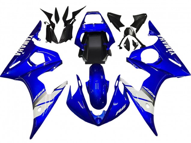 2005 Yamaha YZF 600 R6 Motorcycle Fairing - Blue White Australia for Sale