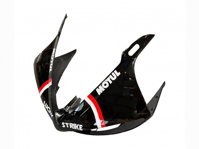 2005 Yamaha YZF 600 R6 Motorcycle Fairings - Glossy Black White Lucky Strike Motul Australia for Sale