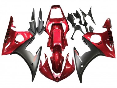 2005 Yamaha YZF 600 R6 Motorcycle Fairing - Red Matte Black Australia for Sale