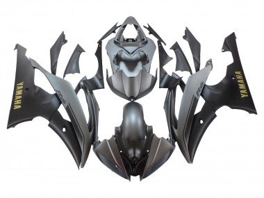 2008-2016 Yamaha YZF 600 R6 Motorcycle Fairings - Grey Matte Black Gold Decals Australia for Sale