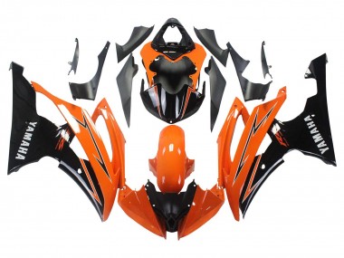 2008-2016 Yamaha YZF 600 R6 Motorcycle Fairings - Orange Black Australia for Sale