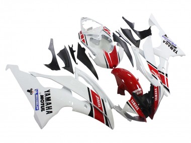 2008-2016 Yamaha YZF 600 R6 Motorcycle Fairings - White Red Black Motul Michelin Australia for Sale