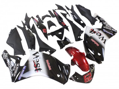 2011-2015 Honda CBR250RR Motorcycle Fairings - Glossy Black White West Red HRC 62 Australia for Sale