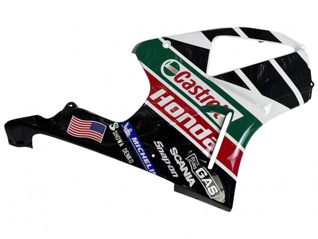 2000-2006 Honda VTR1000 Motorcycle Fairings - White Red Green Glossy Black Castrol Australia for Sale
