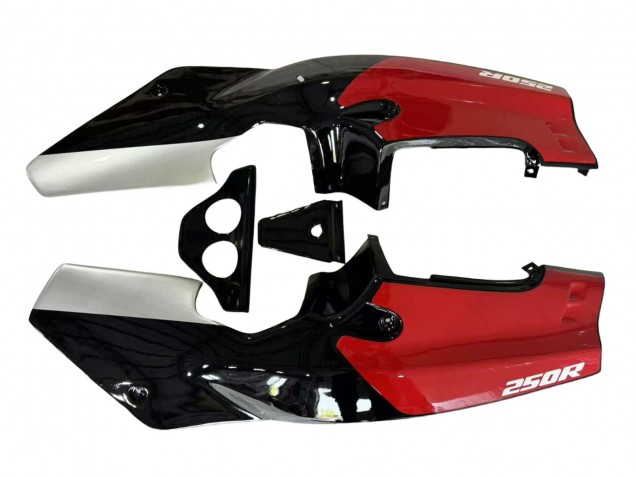 1988-1989 Honda NSR250R Motorcycle Fairings - Silver Red Glossy Black Australia for Sale