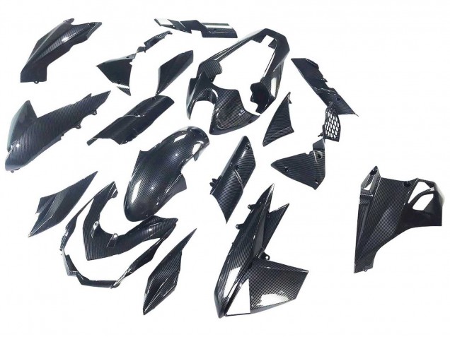 2010-2013 Kawasaki Z1000 Motorcycle Fairings - Black Carbon Fiber Australia for Sale