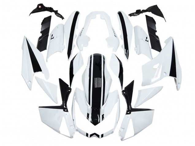 2010-2013 Kawasaki Z1000 Motorcycle Fairings - White Black Australia for Sale