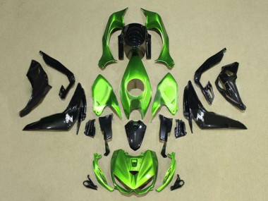 2014-2019 Kawasaki Z1000 Motorcycle Fairings - Green Glossy Black Australia for Sale