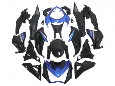 2014-2019 Kawasaki Z1000 Motorcycle Fairings - Blue Glossy Black Australia for Sale