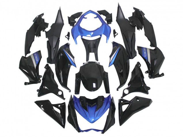 2014-2019 Kawasaki Z1000 Motorcycle Fairings - Blue Glossy Black Australia for Sale
