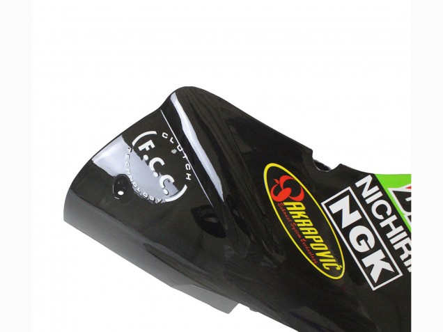 2002-2006 Kawasaki ZX12R Motorcycle Fairing - Green Glossy Black Elf Touch4 Monster Australia for Sale