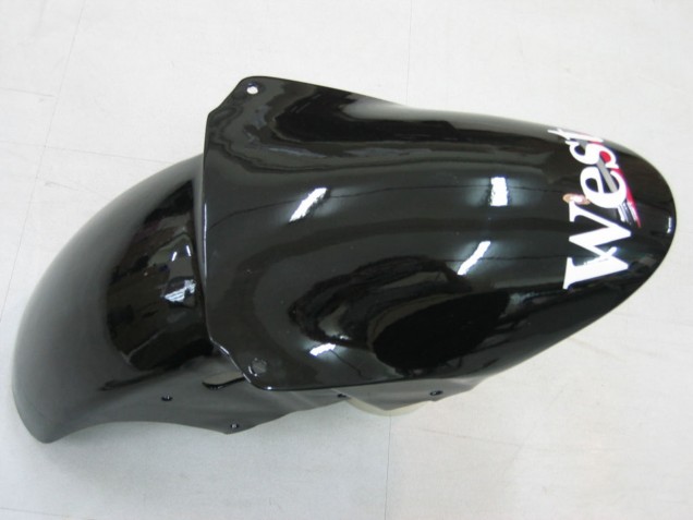 2000-2001 Kawasaki ZX9R Motorcycle Fairings - Glossy Black White West Australia for Sale
