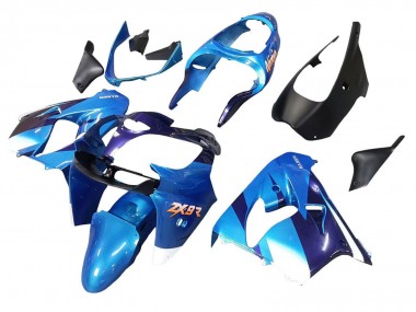 2000-2001 Kawasaki ZX9R Motorcycle Fairings - Blue Black Australia for Sale