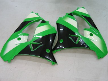 2000-2001 Kawasaki ZX9R Motorcycle Fairings - Green Silver Black Australia for Sale