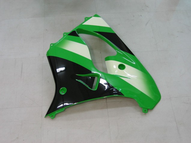 2000-2001 Kawasaki ZX9R Motorcycle Fairings - Green Silver Black Australia for Sale