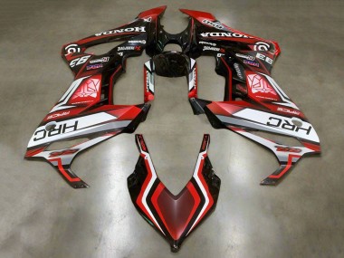 2021-2023 Honda CBR650R Motorcycle Fairings - White Red Glossy Black HRC Australia for Sale