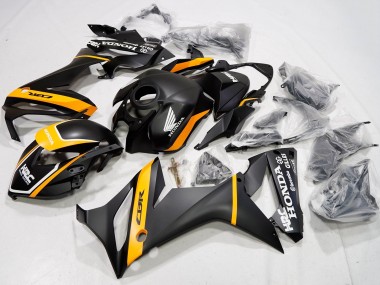 2021-2023 Honda CBR650R Motorcycle Fairings - Matte Black Yellow HRC Australia for Sale