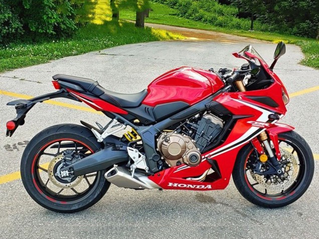 2021-2023 Honda CBR650R Motorcycle Fairings - Red White Black Stripe Australia for Sale