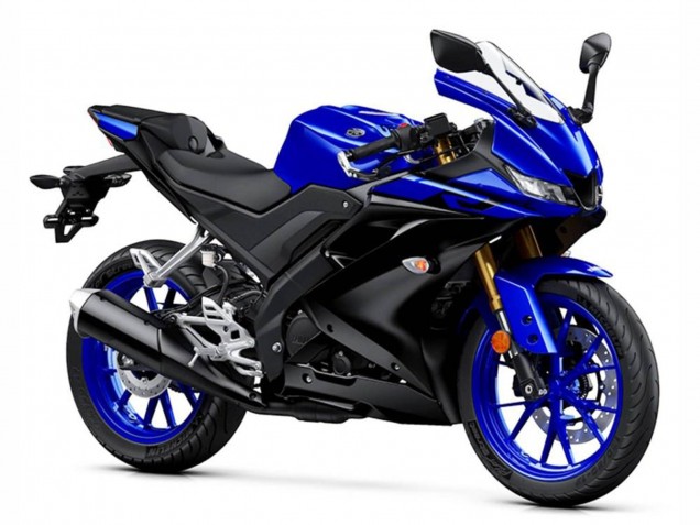 2018-2024 Yamaha YZF R15 Motorcycle Fairings - Blue Matte Black Australia for Sale
