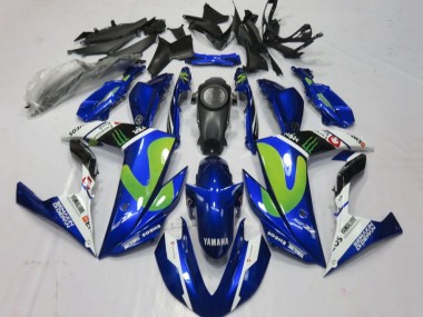 2015-2018 Yamaha YZF R3/R25 Motorcycle Fairings - Blue White Black Green Monster Australia for Sale