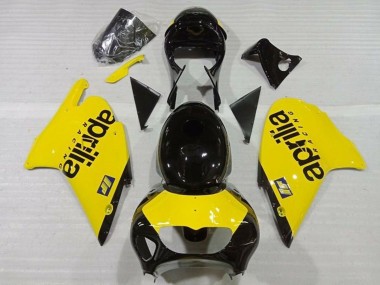 1999-2004 Aprilia RS250 Motorcycle Fairings - Yellow Glossy Black Australia for Sale