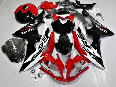 2008-2016 Yamaha YZF 600 R6 Motorcycle Fairings - White Red Glossy Black Motul Michelin Australia for Sale