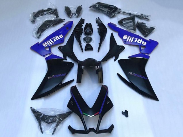 2009-2015 Aprilia RSV4 1000 Motorcycle Fairings - Matte Black Blue Australia for Sale
