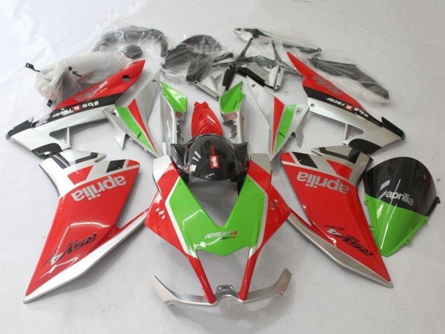2009-2015 Aprilia RSV4 1000 Motorcycle Fairing - Red Silver Green Black Australia for Sale