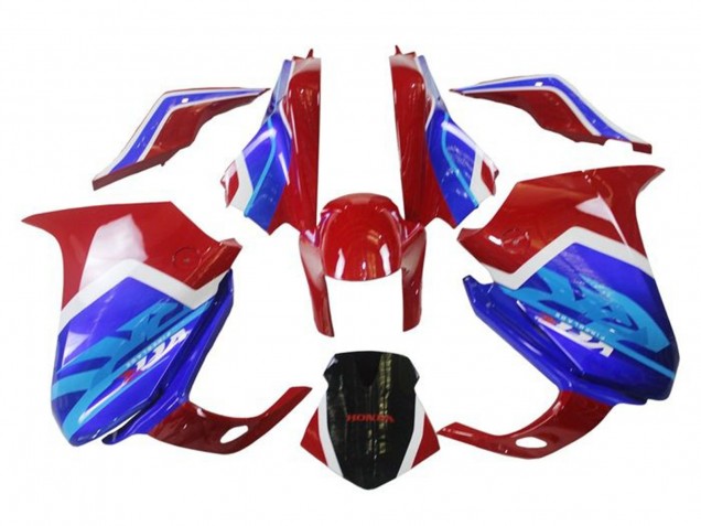 2010-2014 Honda VFR 1200 Motorcycle Fairings - White Red Blue Australia for Sale