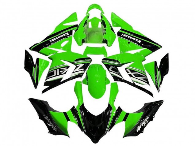 2004-2005 Kawasaki ZX10R Motorcycle Fairings - Black Green Silver Australia for Sale